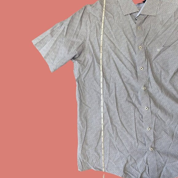 Casa Moda Premium Edition Light Blue Patterned Shirt | Size 44 (XL Fit) - Picture 7 of 10
